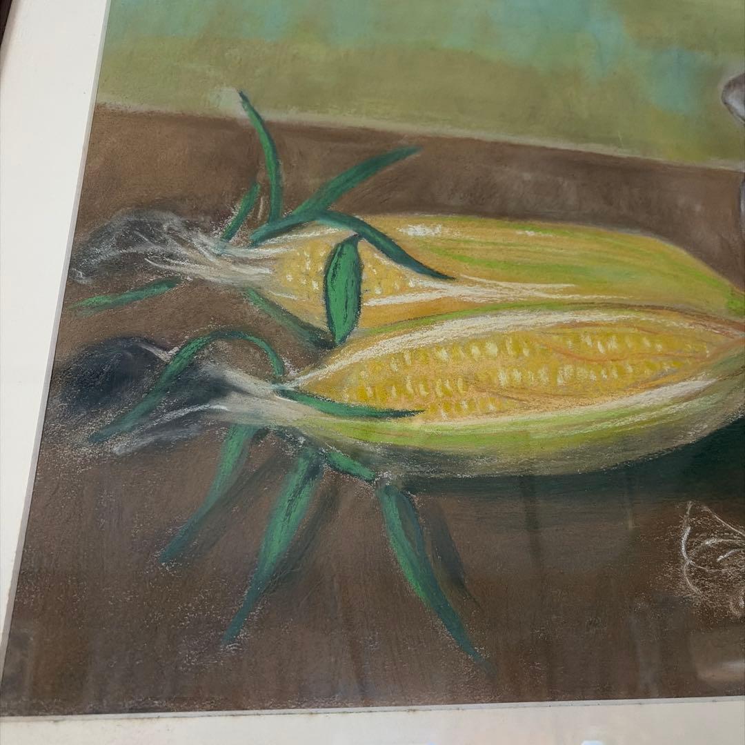 野菜の静物画 パステル画