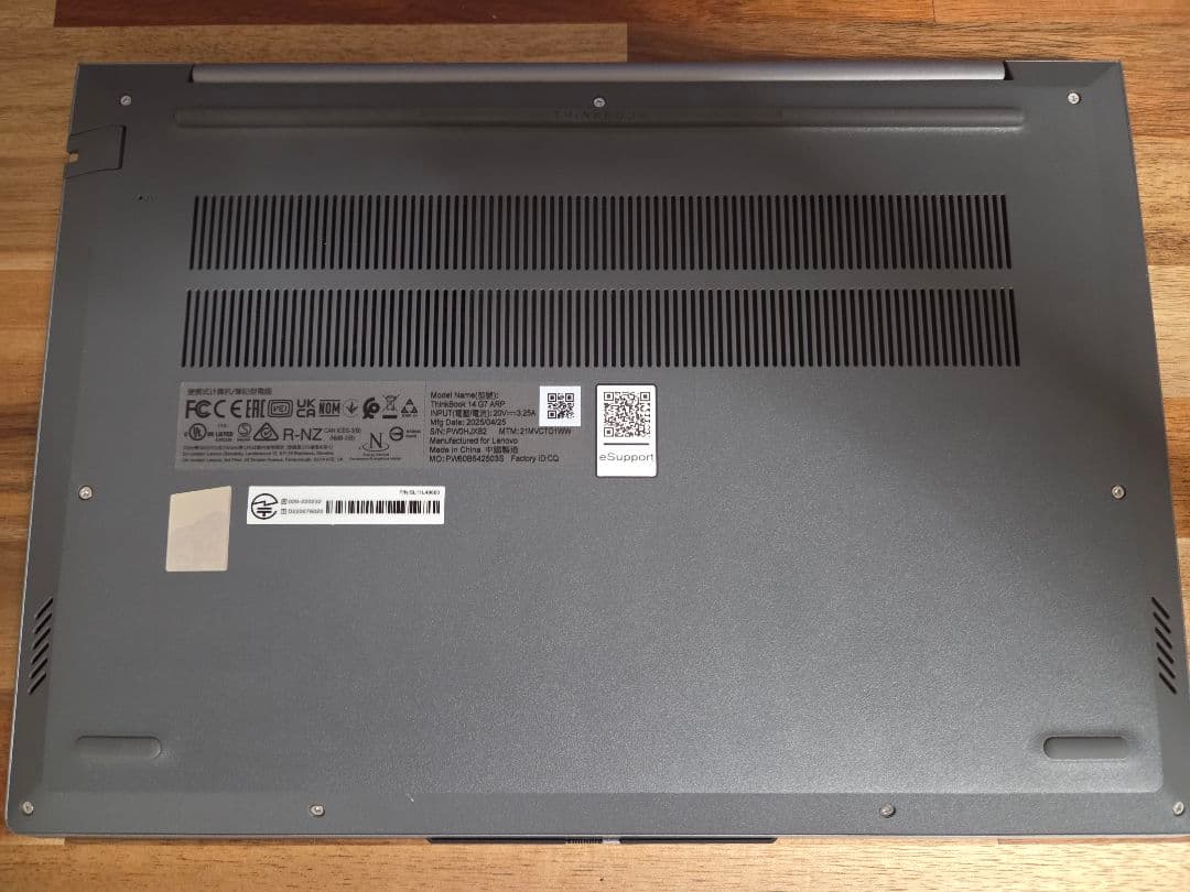 Windowsノート本体 Lenovo ThinkBook14Gen7 AMD Ryzen7 7735HS