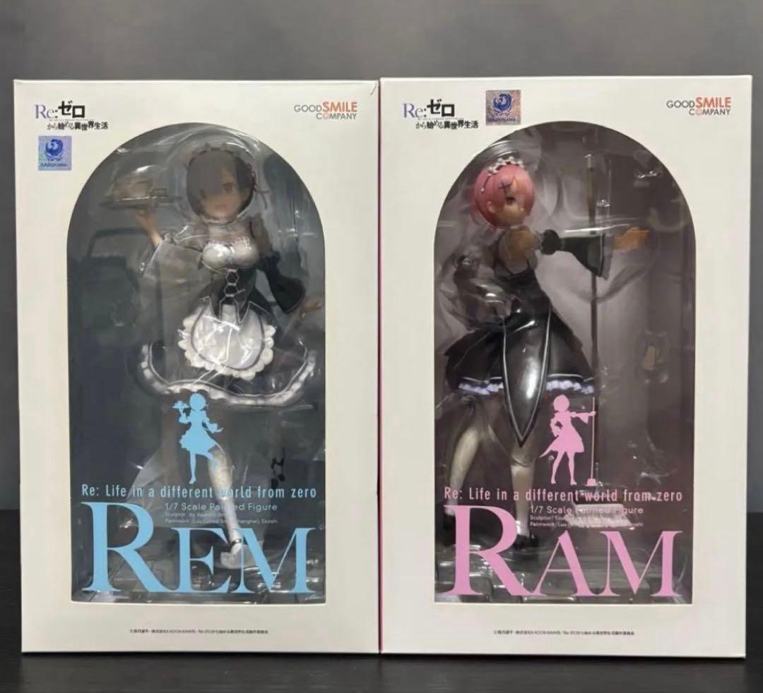 Re:ゼロから始める異世界生活　レム　ラム　完成品フィギュア　おまけ付き
