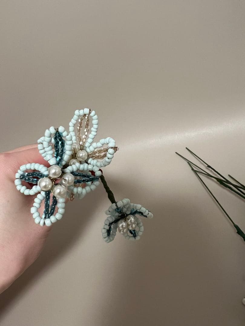 ビーズのお花 11本