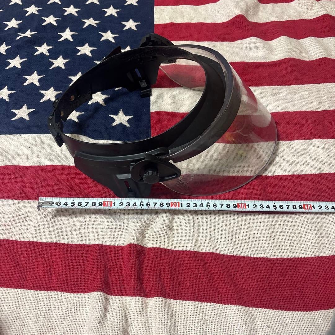 実物PAULSONフェイスシールド米警察装備CAGE CODE12858 B55