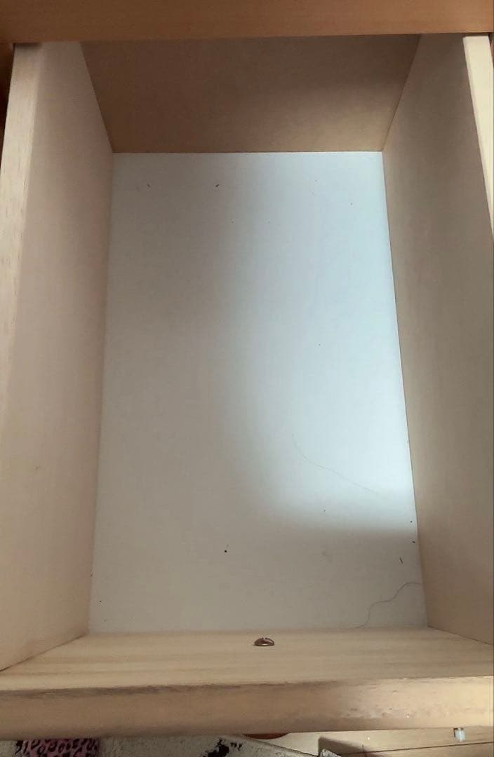 ナチュラルウッド ４段チェスト