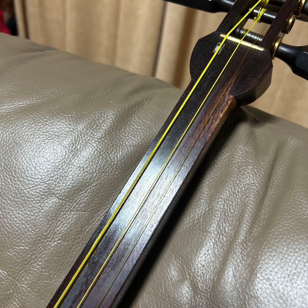 リプル張替済　太棹　金細　綾杉　紅木　津軽三味線　トチ多数