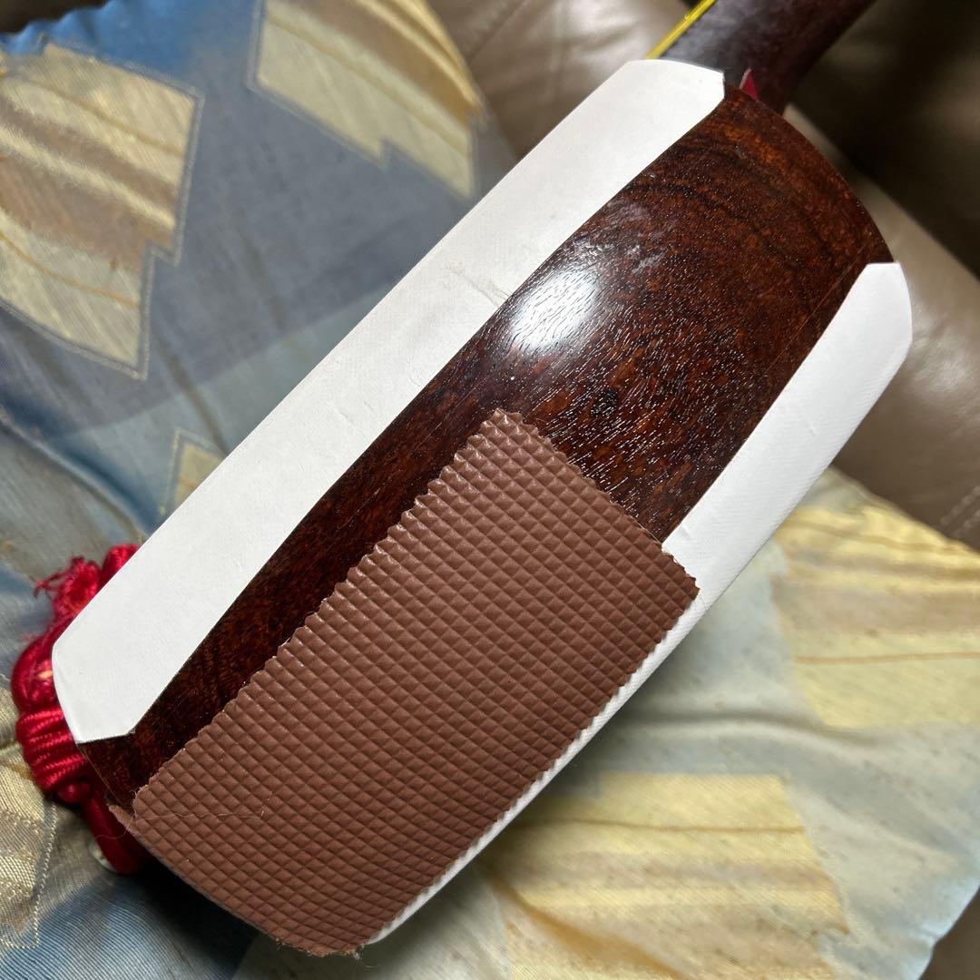 リプル張替済　太棹　金細　綾杉　紅木　津軽三味線　トチ多数