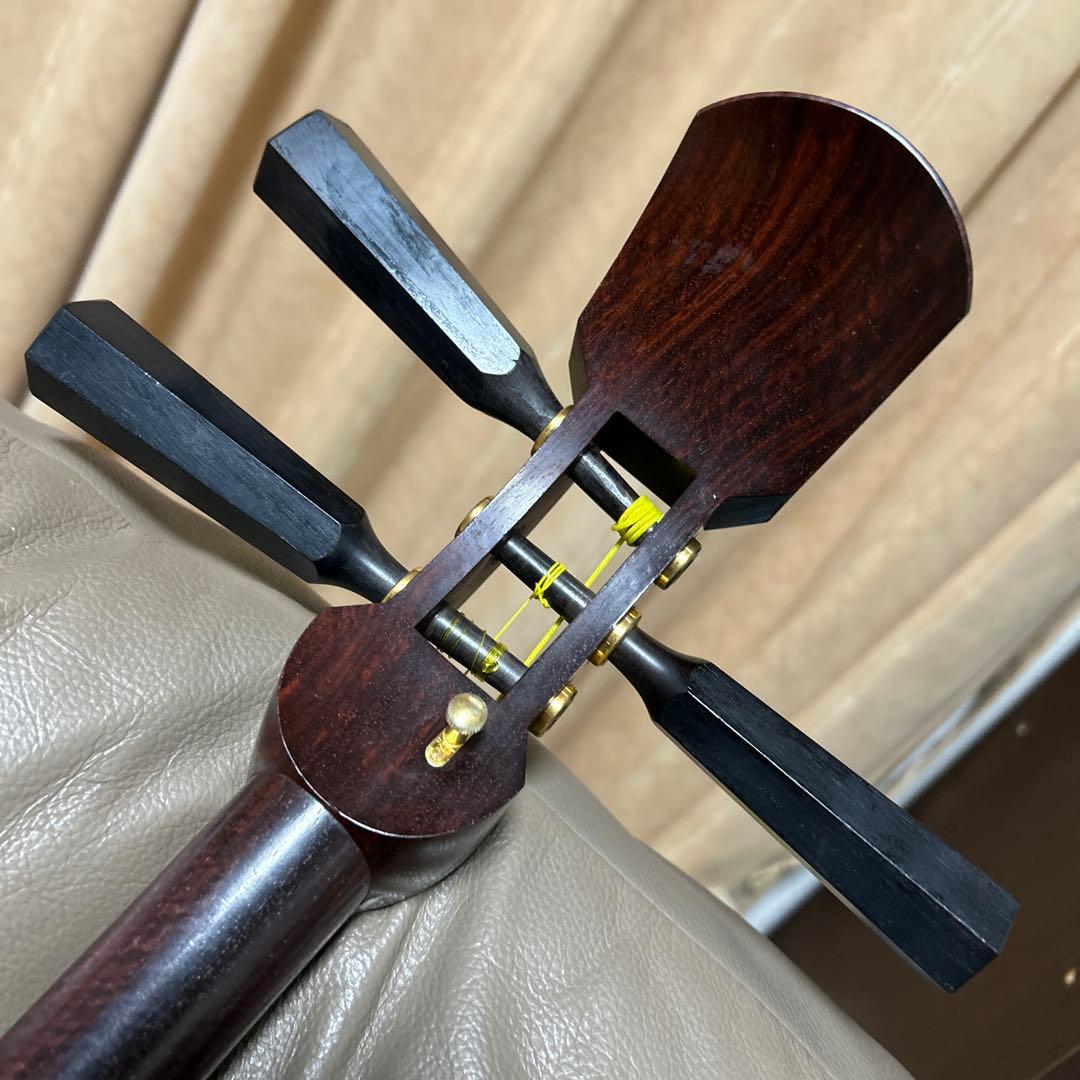 リプル張替済　太棹　金細　綾杉　紅木　津軽三味線　トチ多数