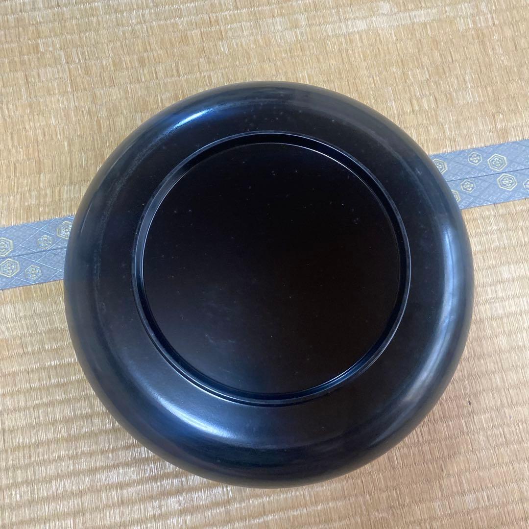 赤い寿司桶 エビの絵柄付き