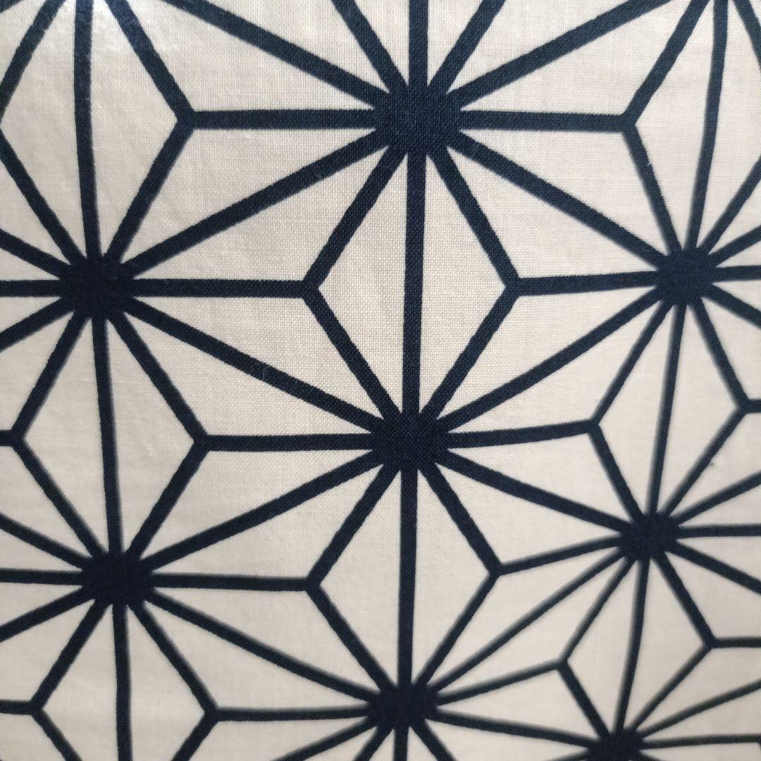 バンブー手提げ　和柄バッグ　麻の葉紋様　お祭りバッグ　神輿