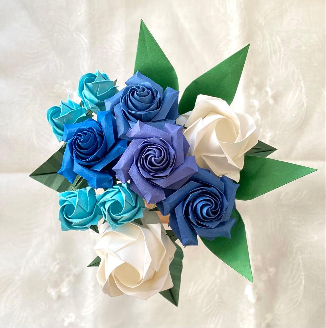 【受注生産】折り紙ブーケ 花束 プレゼント ギフト 枯れない 造花 一点物
