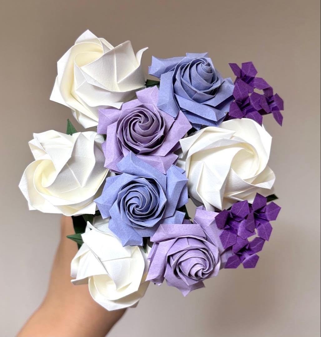 【受注生産】折り紙ブーケ 花束 プレゼント ギフト 枯れない 造花 一点物