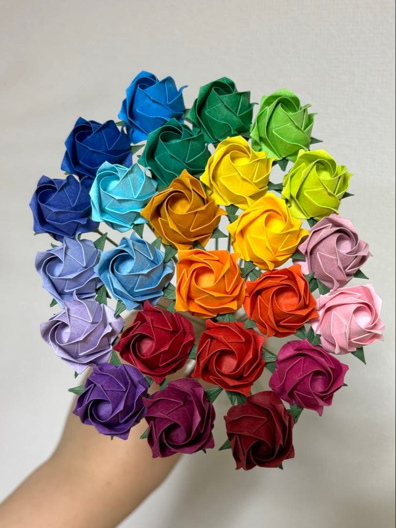 【受注生産】折り紙ブーケ 花束 プレゼント ギフト 枯れない 造花 一点物