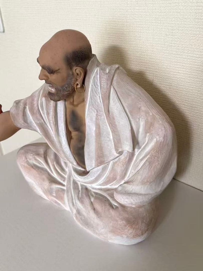 達磨大師 置物 縁起物 陶器 時代物