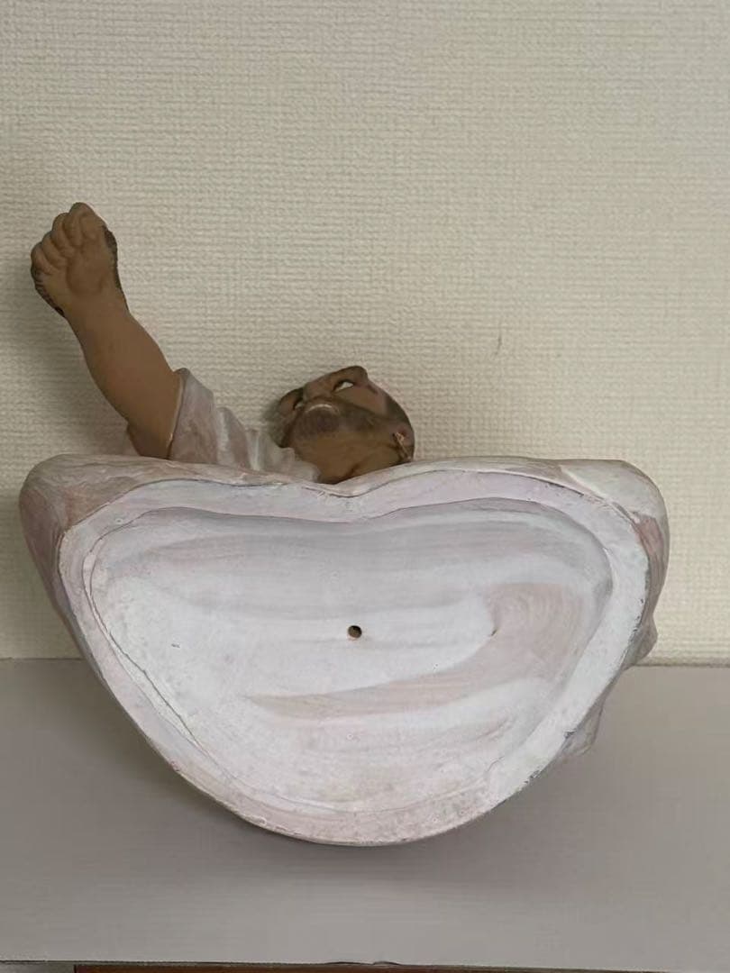 達磨大師 置物 縁起物 陶器 時代物