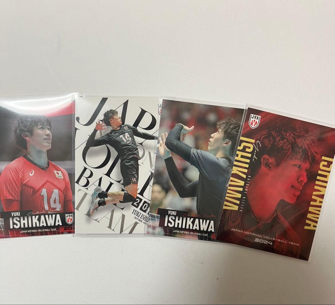 石川祐希 グッズまとめ 生写真、チェキ、ステッカー、カード、ミニ色紙など
