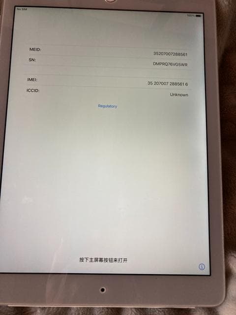 iPad Air 第2世代 シルバー16GB セルラーモデル