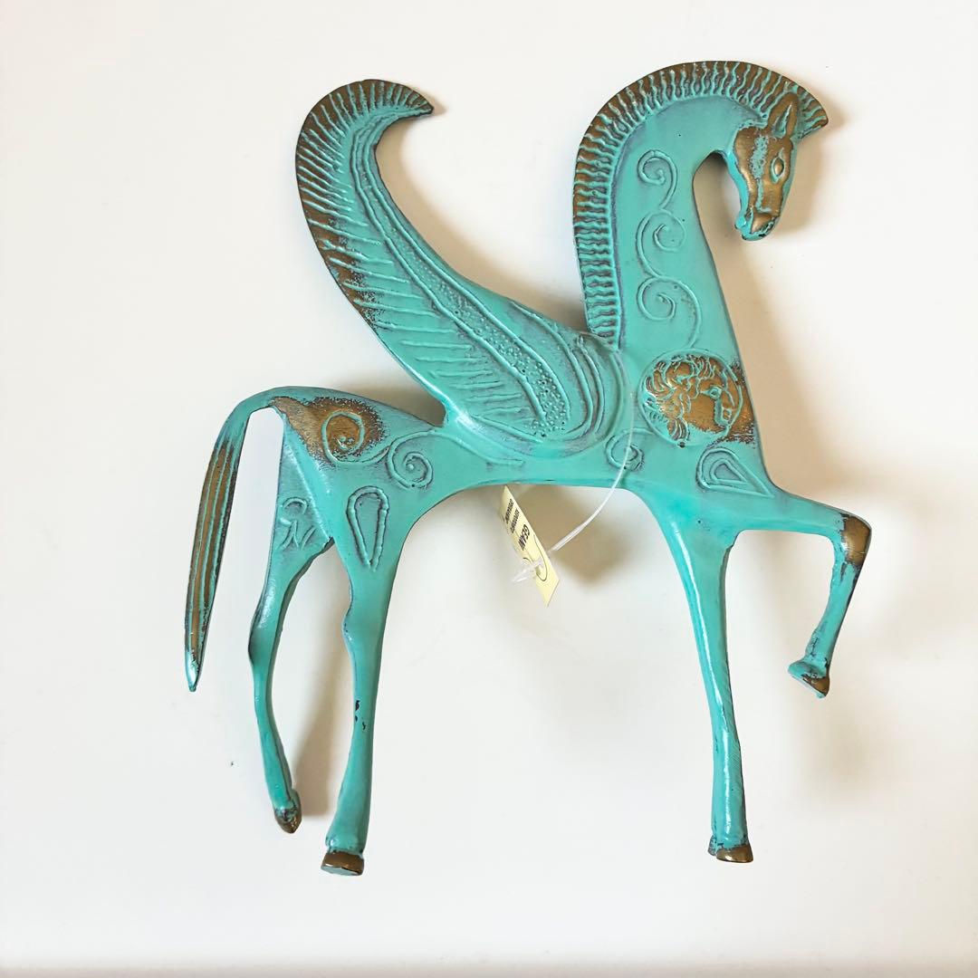 【新品・ギリシャ製】ペガサス 青銅像 ハンドメイド ギリシャ神話 ミコノス購入