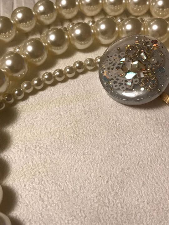 ニュアンス✧︎ポニーフック　大　ライトグレー