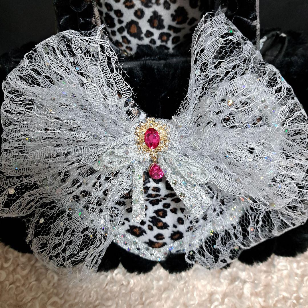 ゆ*ら様 コヤンイサムチョン♥️ルミちゃん　グレー　薔薇　ベロア豹柄　シックブラ