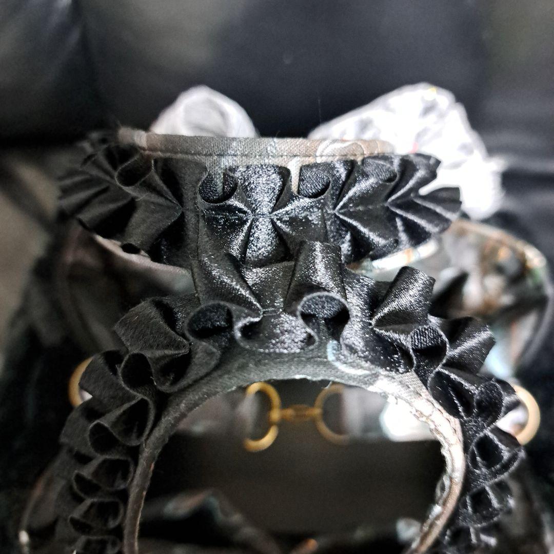 ゆ*ら様 コヤンイサムチョン♥️ルミちゃん　グレー　薔薇　ベロア豹柄　シックブラ