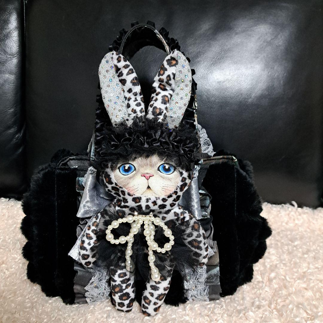 ゆ*ら様 コヤンイサムチョン♥️ルミちゃん　グレー　薔薇　ベロア豹柄　シックブラ