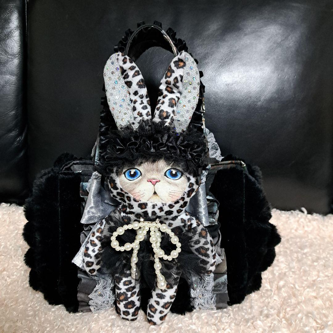 ゆ*ら様 コヤンイサムチョン♥️ルミちゃん　グレー　薔薇　ベロア豹柄　シックブラ