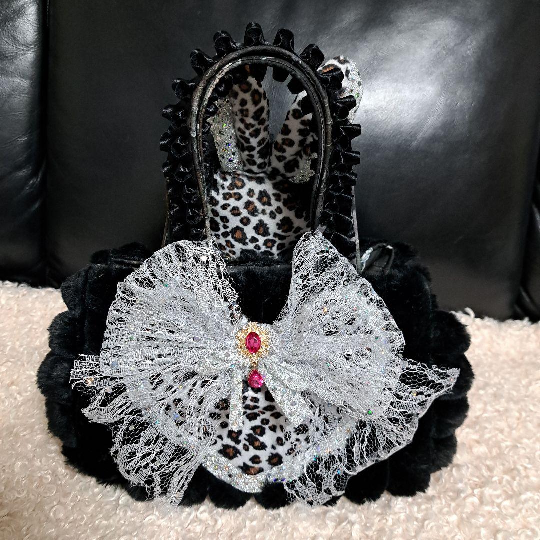 ゆ*ら様 コヤンイサムチョン♥️ルミちゃん　グレー　薔薇　ベロア豹柄　シックブラ