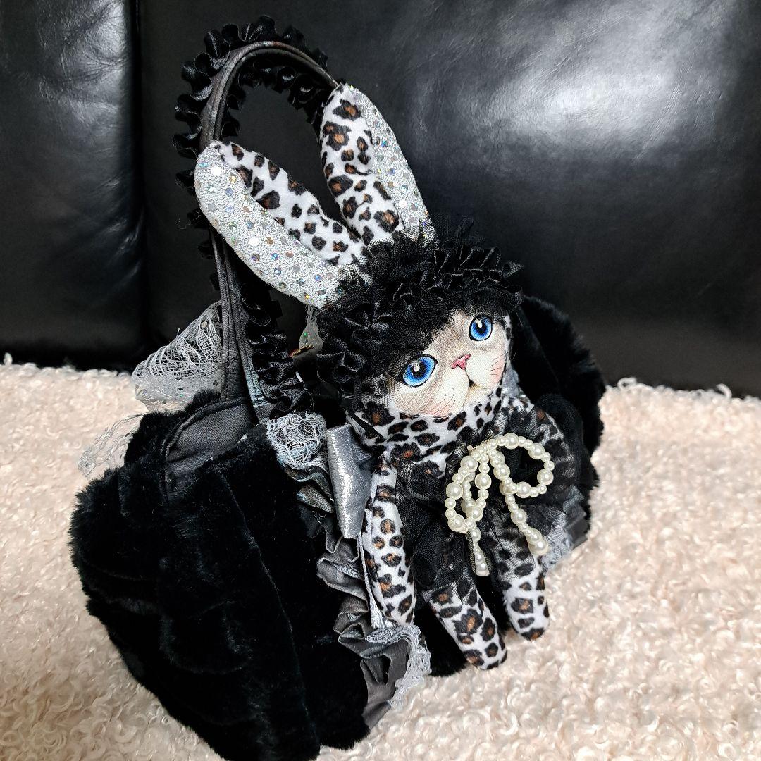 ゆ*ら様 コヤンイサムチョン♥️ルミちゃん　グレー　薔薇　ベロア豹柄　シックブラ