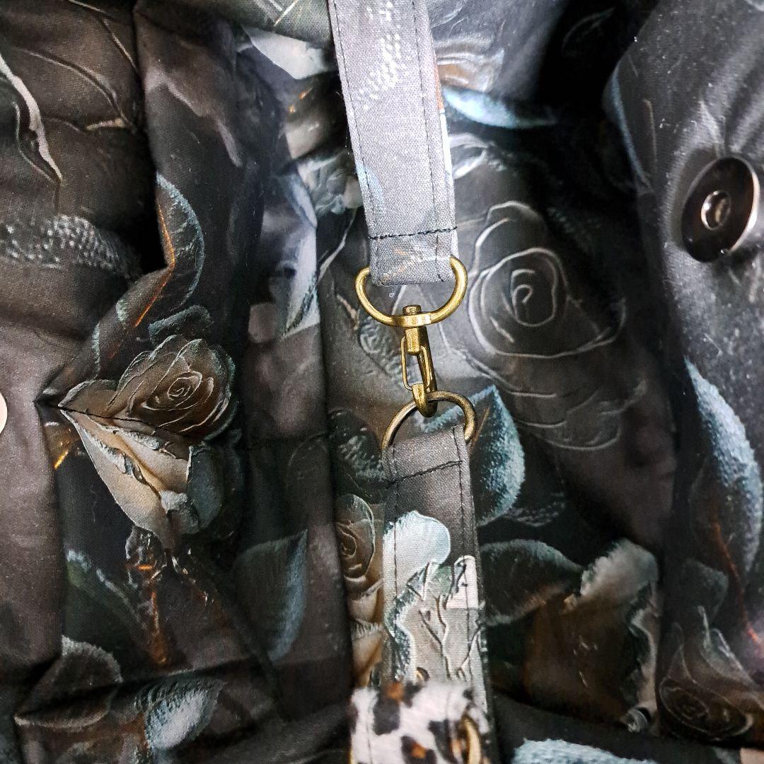 ゆ*ら様 コヤンイサムチョン♥️ルミちゃん　グレー　薔薇　ベロア豹柄　シックブラ