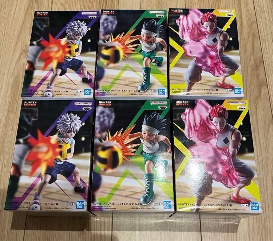 HUNTER×HUNTER G.I.編　ゴン キルア ヒソカ フィギュア6体