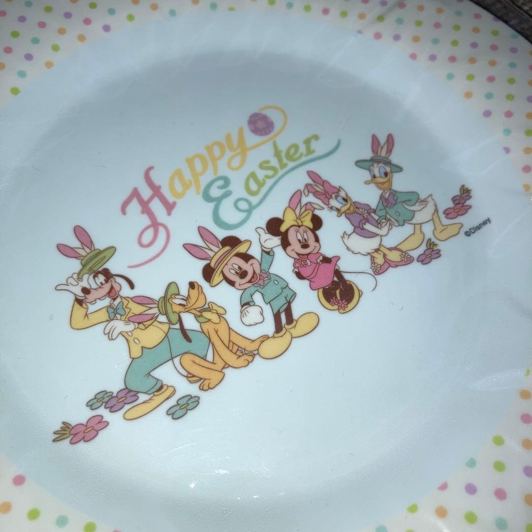 確認用♫ディズニー メラミン プレート お皿 4枚セット♪ 未使用 イースター