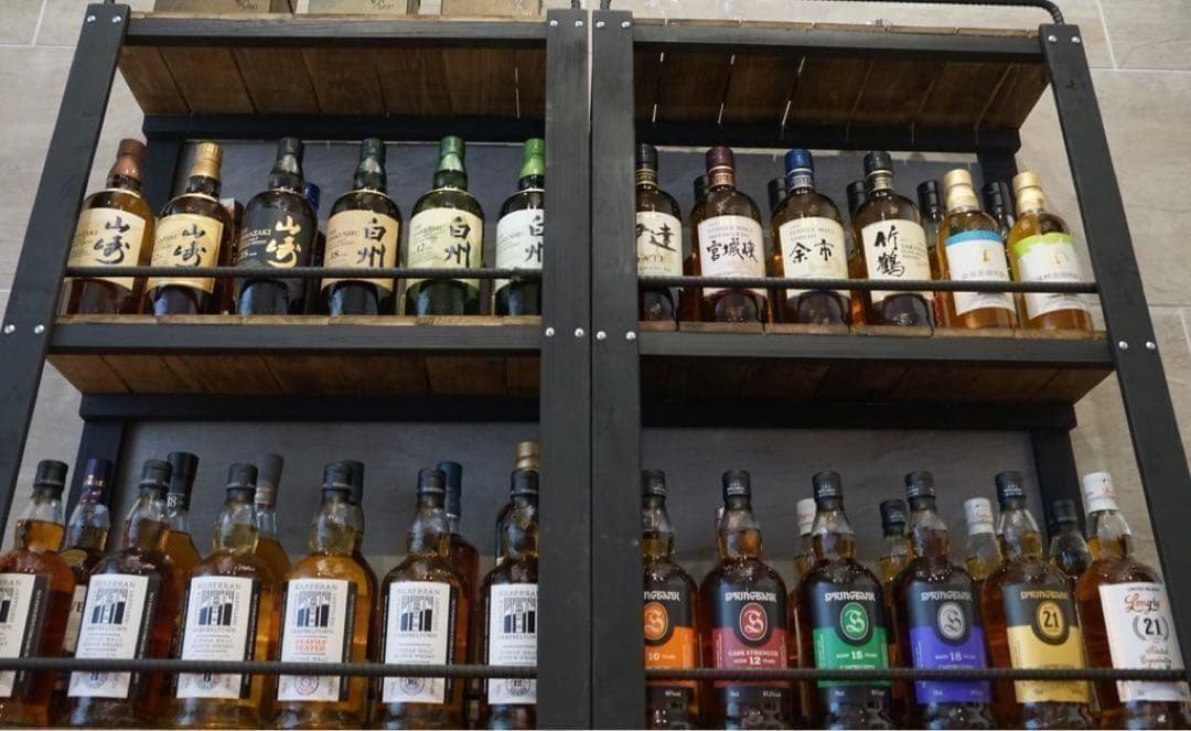 ウイスキーラック　上段バー無しタイプ　特大ウィスキーラック　飾り棚 0312