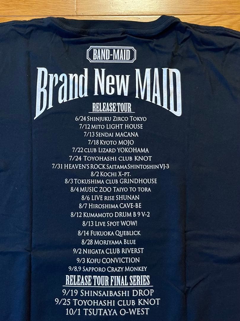 2016 ⭐︎BAND-MAID⭐︎Brand New MAID Tシャツ