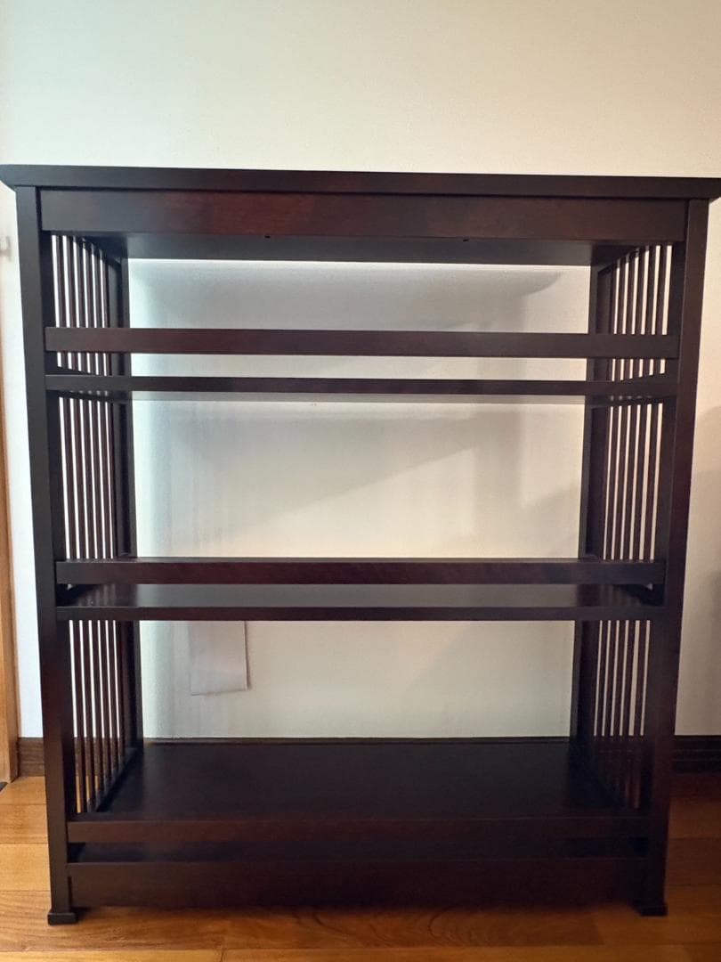 北海道民芸家具 書棚 木製 本棚 無垢 ブックシェルフ古民家家具 国産 日本製