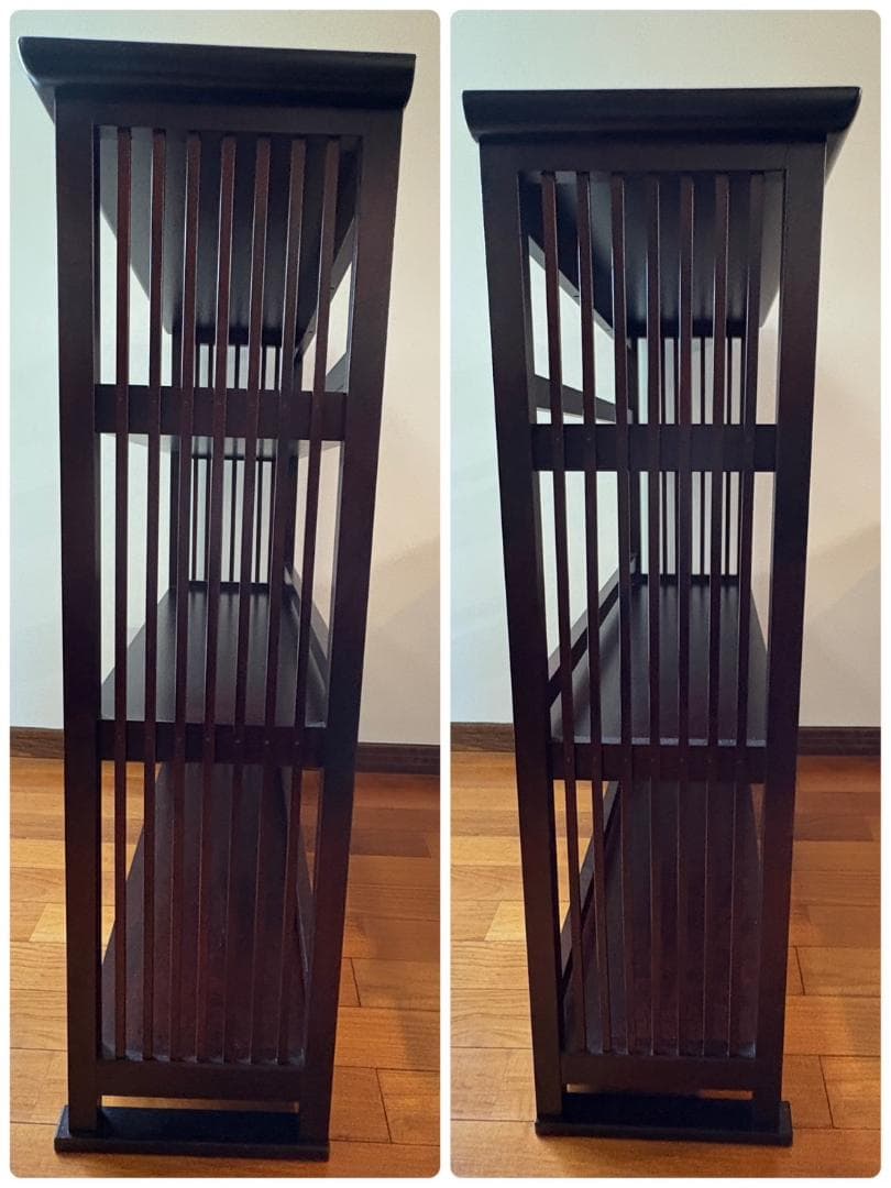 北海道民芸家具 書棚 木製 本棚 無垢 ブックシェルフ古民家家具 国産 日本製