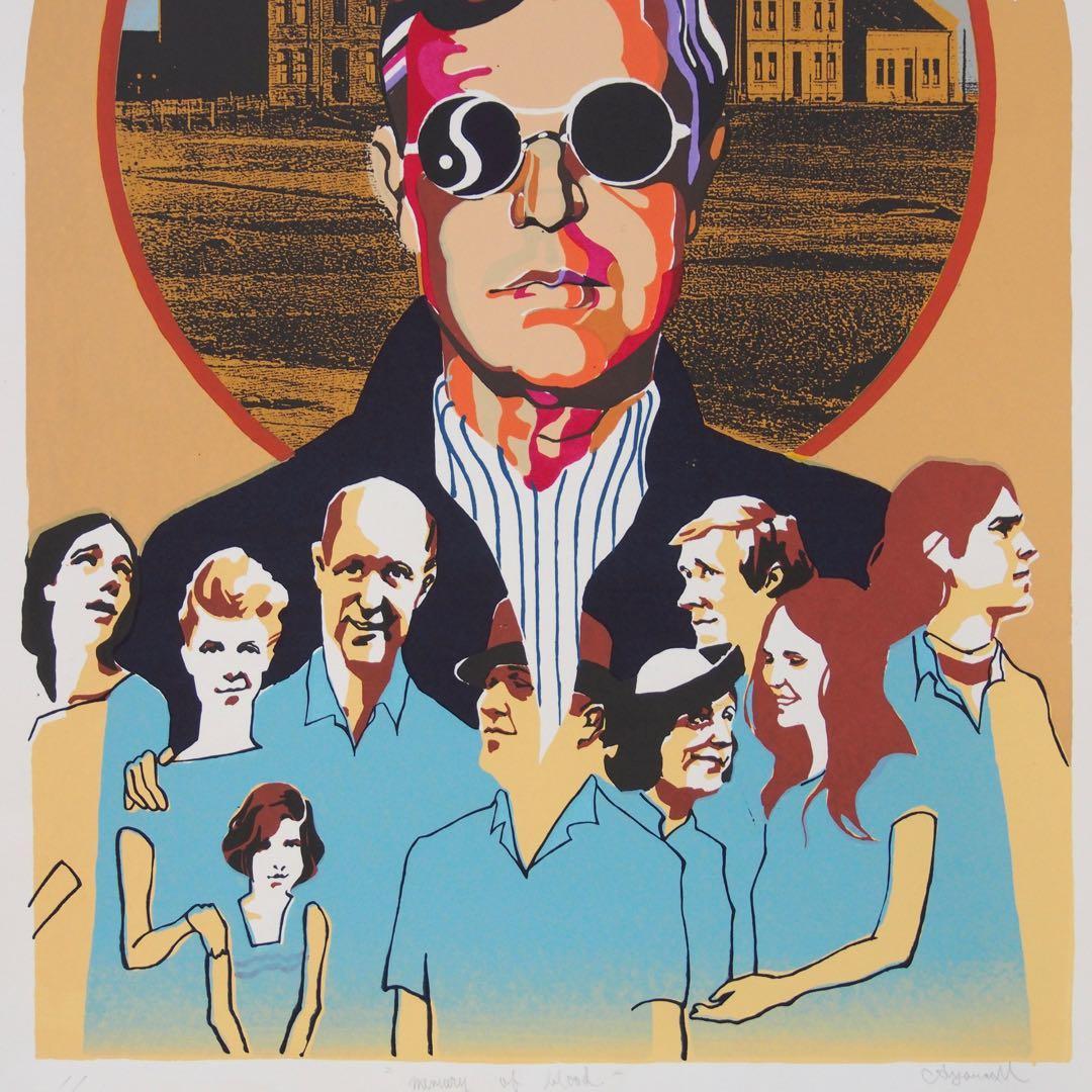 シルクスクリーン オリジナル 作品 アート 60s LP 版画 カルチャー