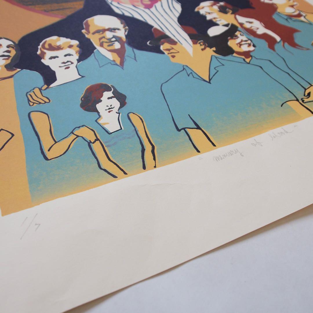 シルクスクリーン オリジナル 作品 アート 60s LP 版画 カルチャー