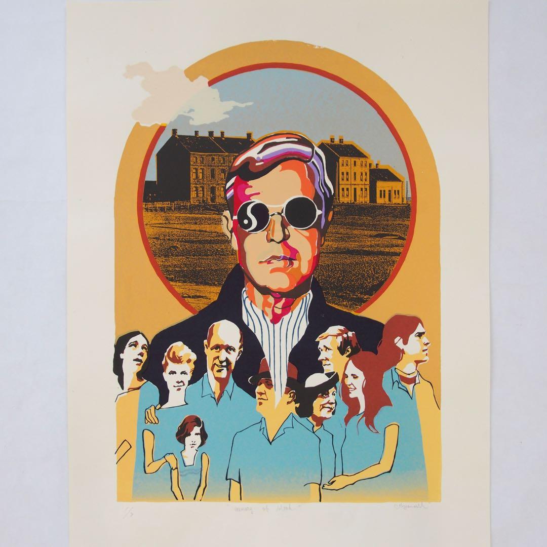 シルクスクリーン オリジナル 作品 アート 60s LP 版画 カルチャー