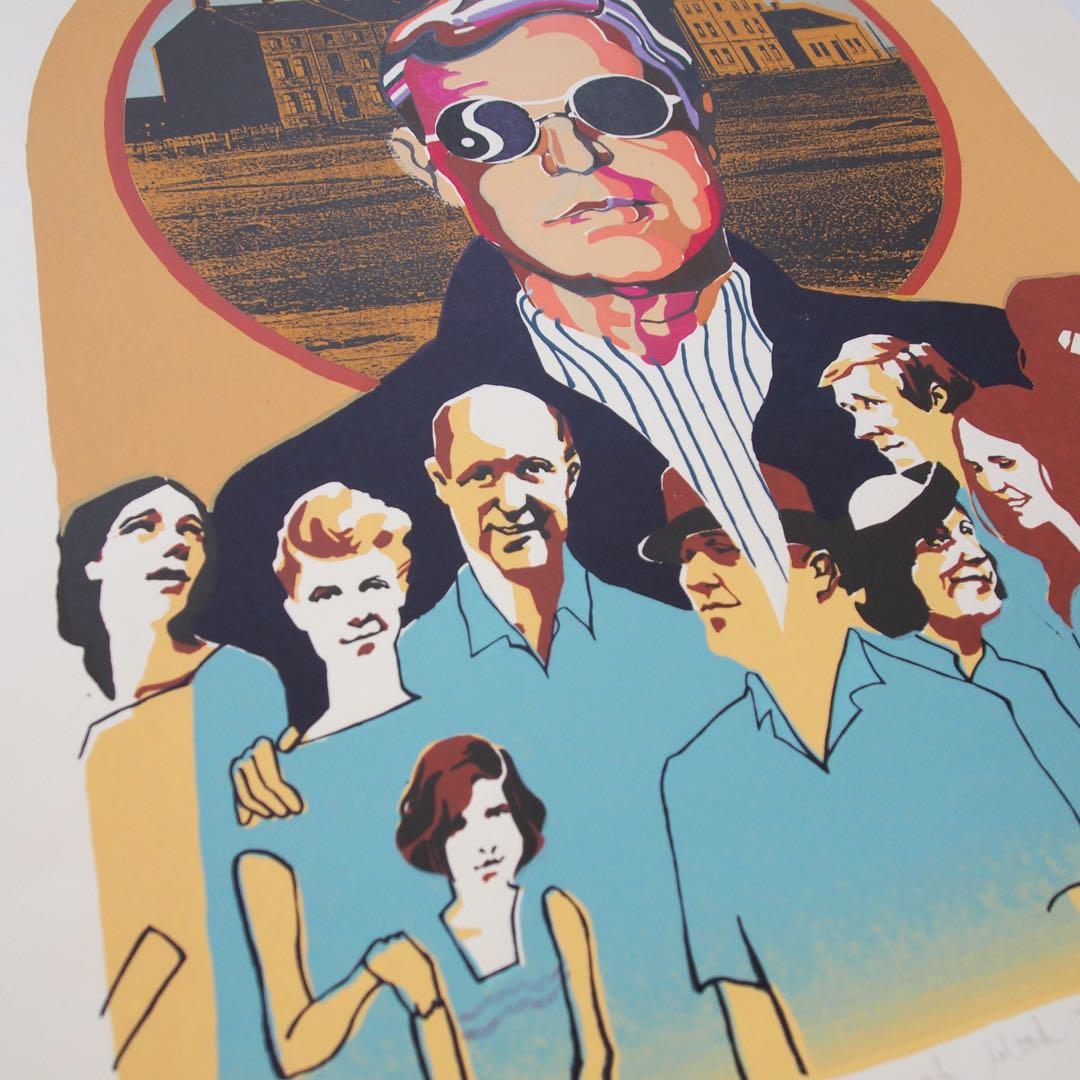 シルクスクリーン オリジナル 作品 アート 60s LP 版画 カルチャー