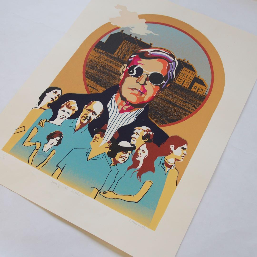 シルクスクリーン オリジナル 作品 アート 60s LP 版画 カルチャー