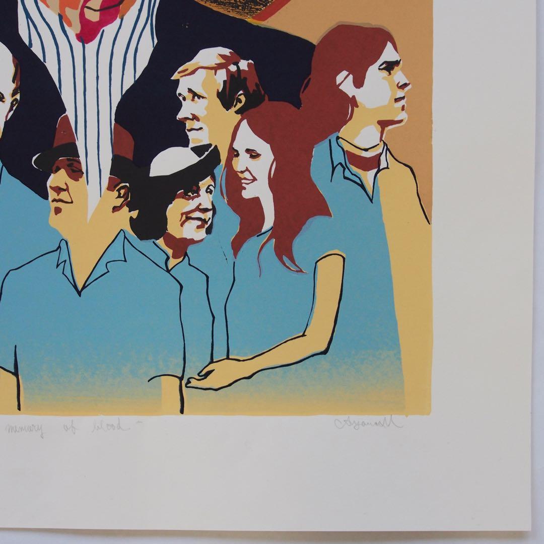 シルクスクリーン オリジナル 作品 アート 60s LP 版画 カルチャー