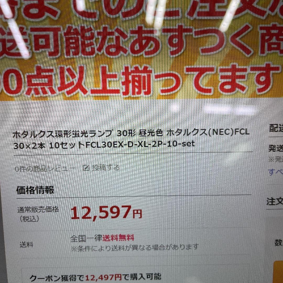 NEC 30W サークライン　2パック✖️10