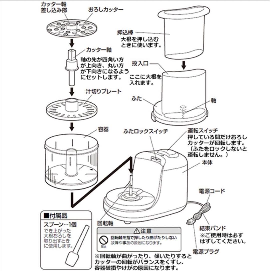 【マイケルさん専用】[新品]山善 電気 大根おろし器 おろしの達人