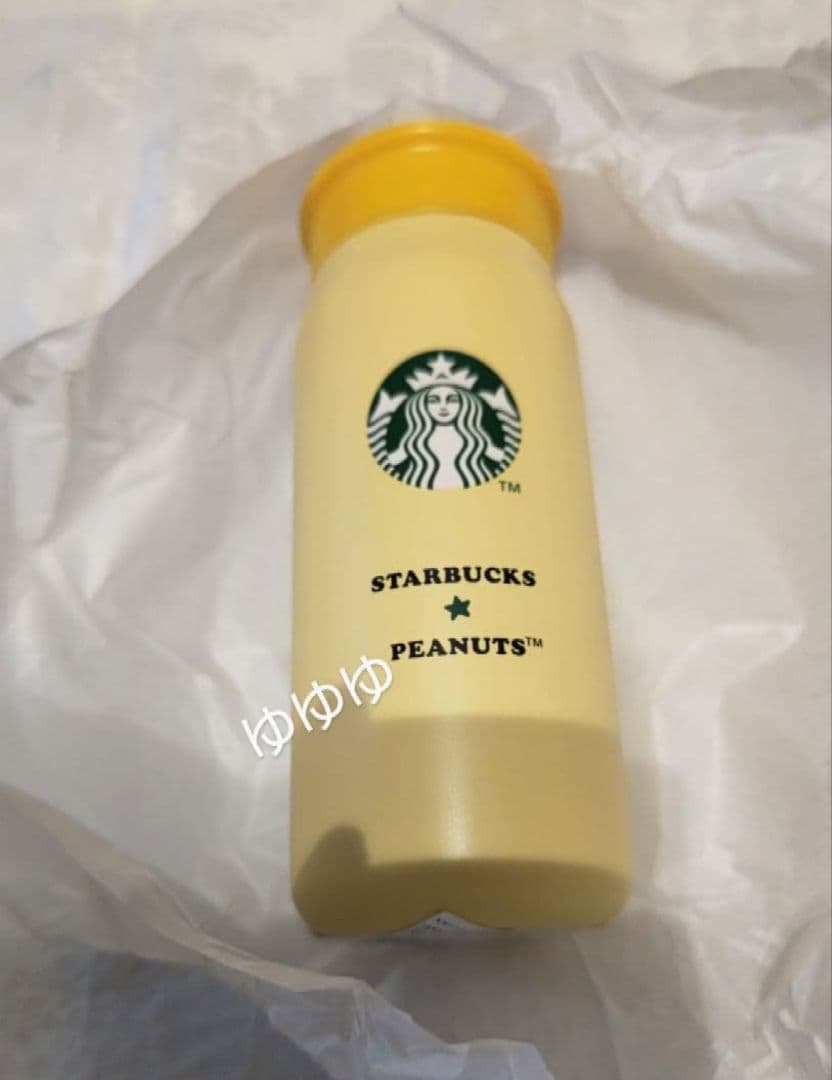 スタバ スヌーピー PEANUTS ステンレスボトル イエロー SNOOPY