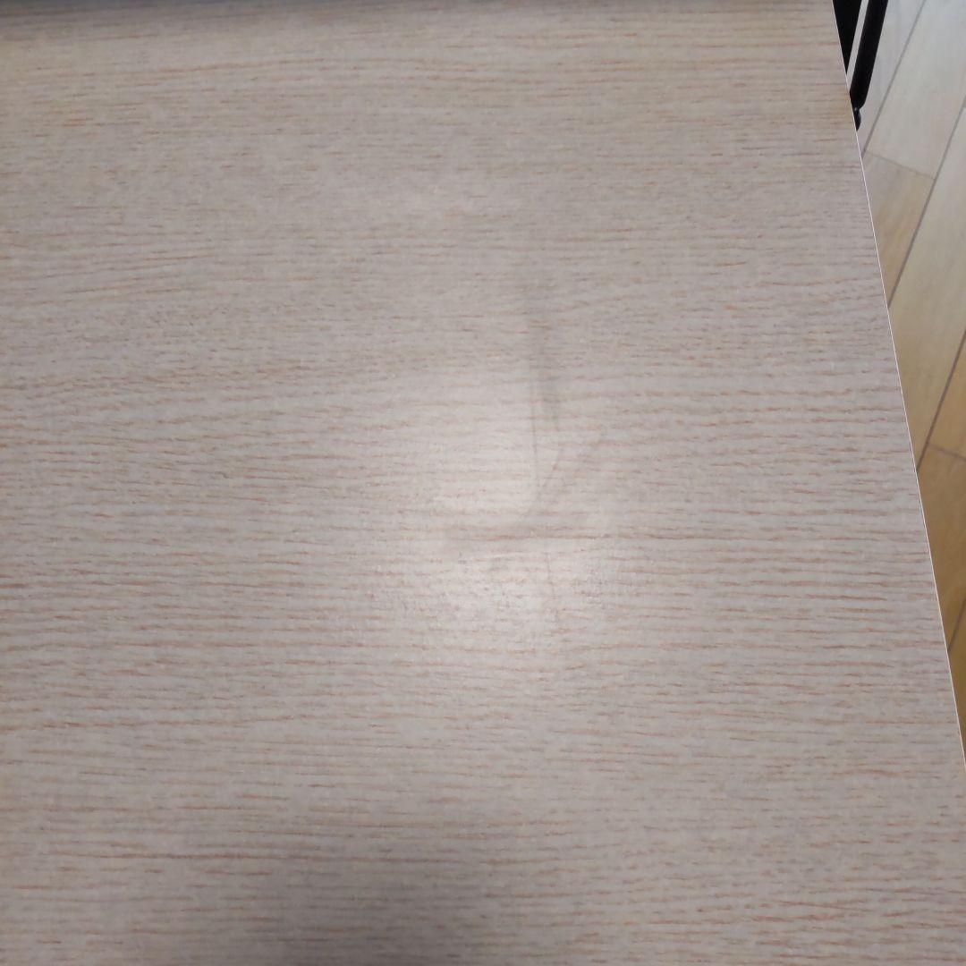 棚付折りたたみ式ワークデスク 木目調ナチュラルブラウン 幅80cm