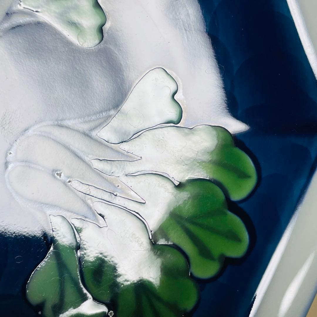 有田焼 源右衛門 染錦 菜っ葉紋 八角 皿 プレート 5枚セット 約15cm