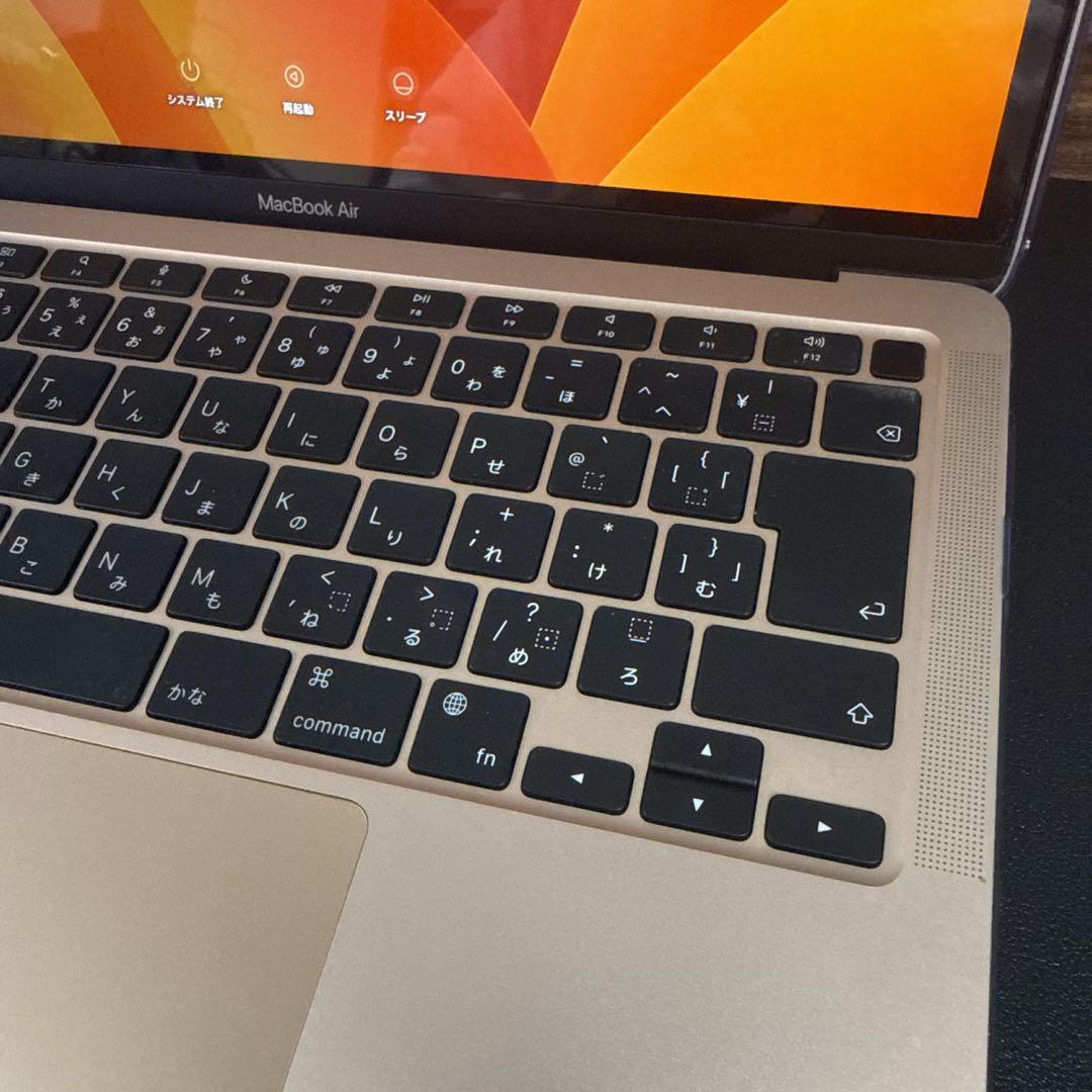 【充電回数166回】MacBook M1 2020 ストレージ512GBゴールド