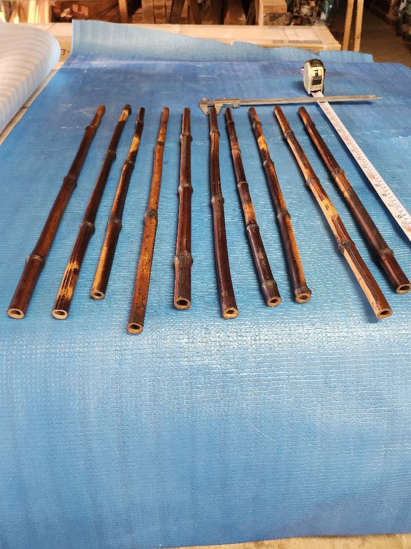 天然竹素材 10本セット 約60cm