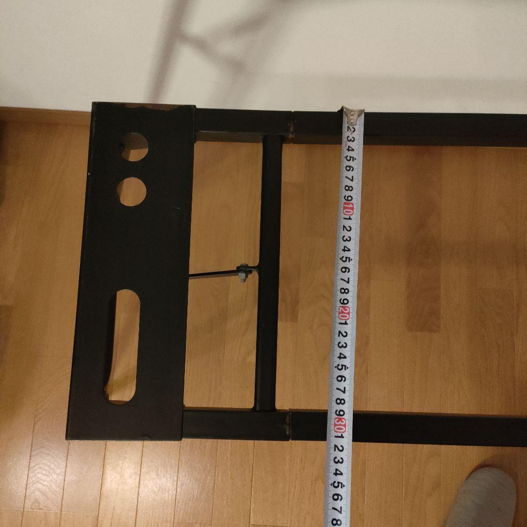 キーボードスタンド 折り畳み 幅高さ調整可能 置き台 黒金属