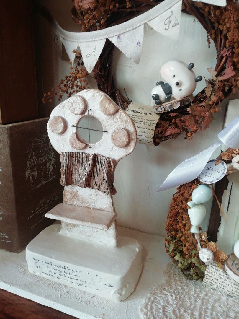 インテリア☆大きなきのこのミニチュア棚○。