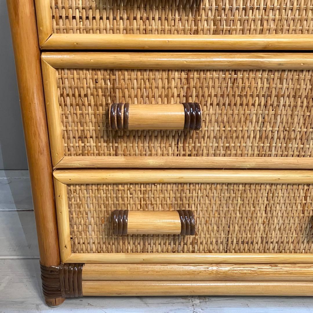 ラタンチェスト　9ドロアー