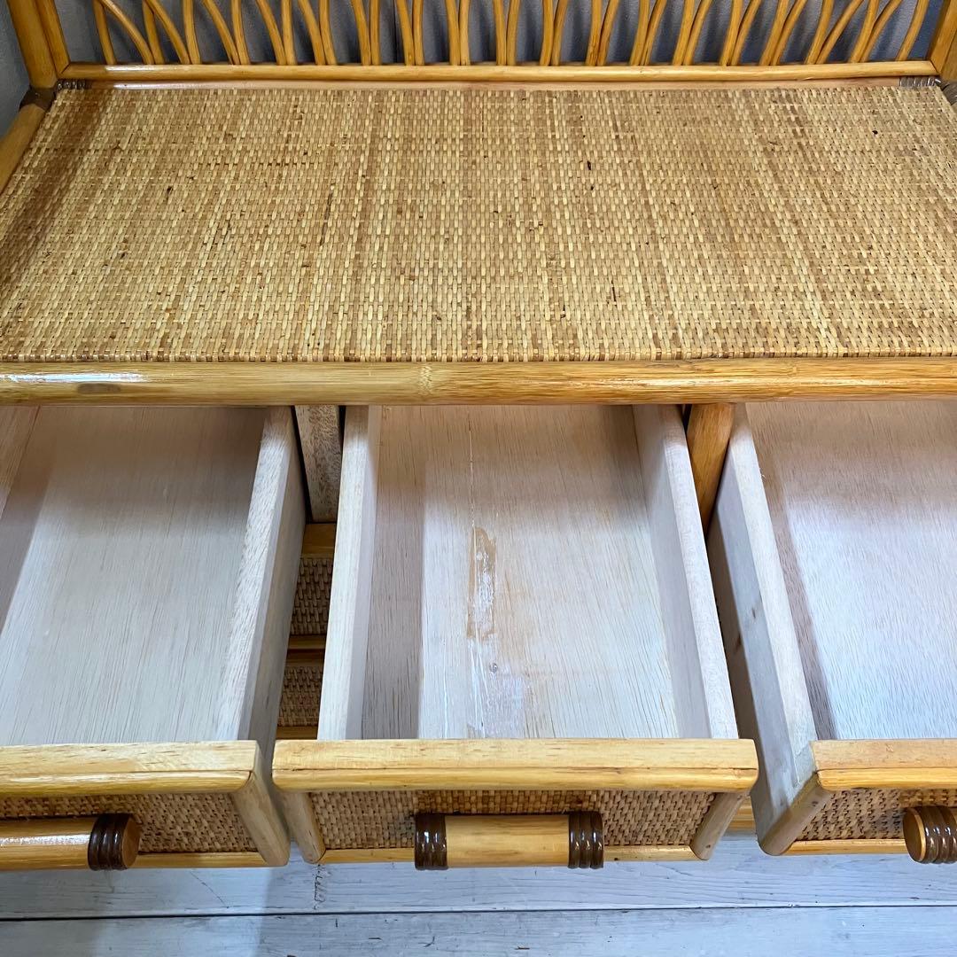 ラタンチェスト　9ドロアー